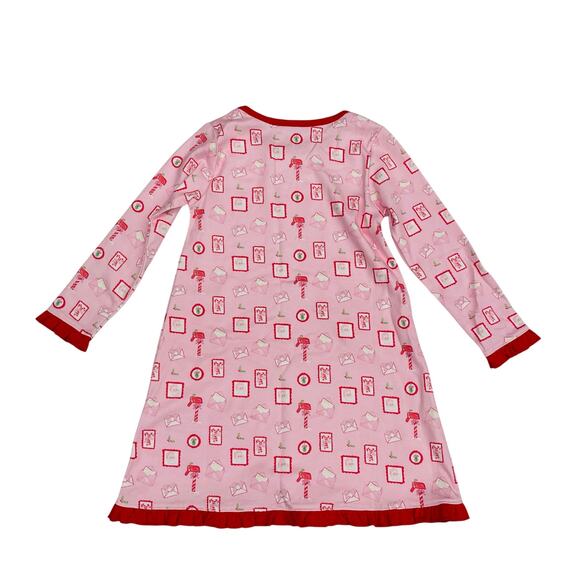 NWT James & Lottie Size 10 Letters to Santa Lounge Gown in Pink - Picture 2 of 4